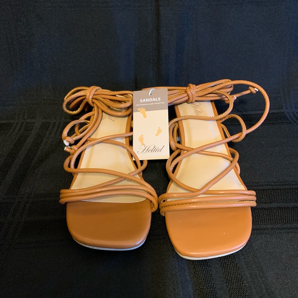 Heltid Tan Gladiator Sandals Size 9
